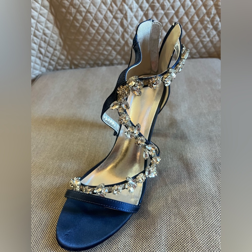 Sparkly Navy Blue high heels women’s size US 11 / EU 42